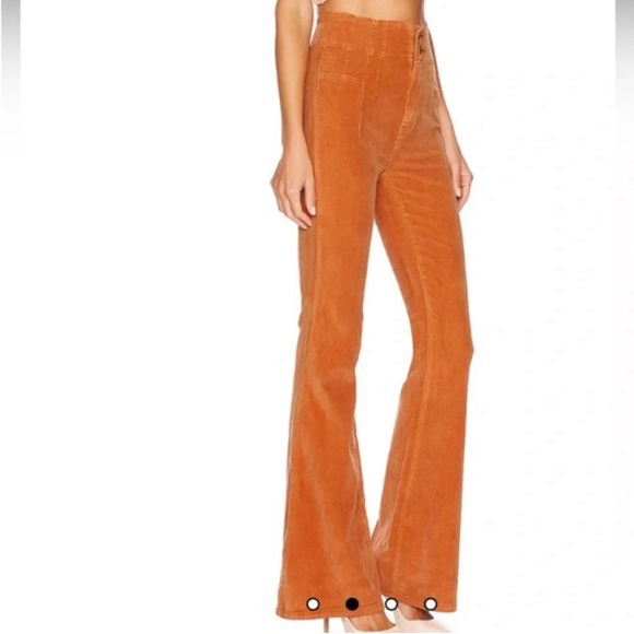 We The Free Rust/Orange Flare Corduroy Pants - Picture 3 of 12
